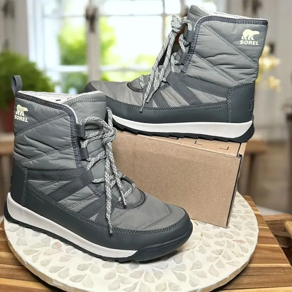 Sorel Whitney II Insulated Short Waterproof Winter Snow Boots Lace Up Women’s 8